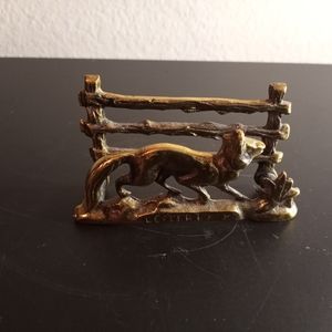 VTG Brass Letter/Napkin Holder